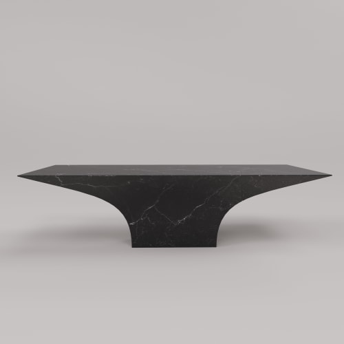 "Sicorace" Coffee table in Black Marquina Marble | Tables by Carcino Design