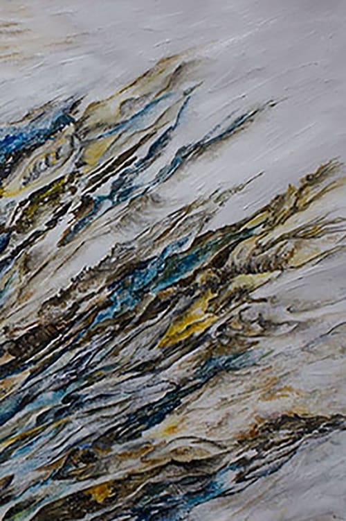 Quartz-2 'Avalanche' A Diptych painting | Paintings by Sangeeta Sagar
