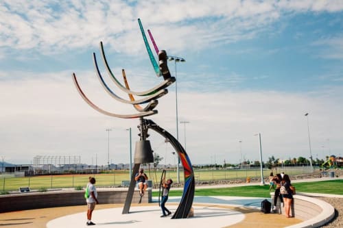 Chasing The Stars | Public Sculptures by Joseph O'Connell | Goodyear Recreation Campus in Goodyear