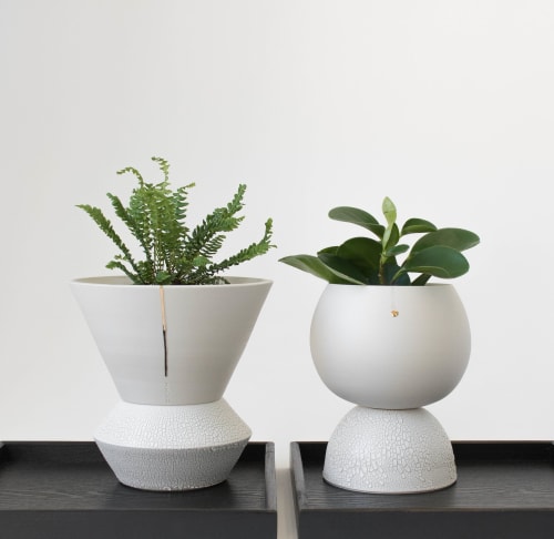 Ellipse Self Watering Planter By Mimoko Seen At Private Residence Vancouver Wescover
