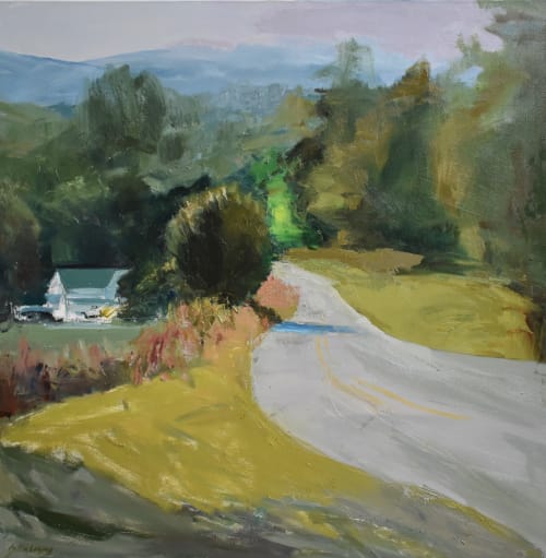 Back Road Ballad | Oil And Acrylic Painting in Paintings by Julia Lawing Fine Art