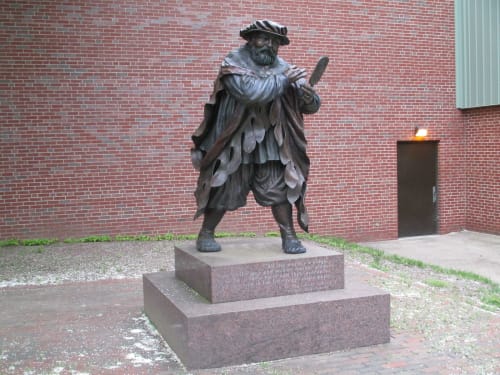 The Actor by Dee Clements, NSG | Public Sculptures by JK Designs and the National Sculptors' Guild | The Williston Northampton School in Easthampton
