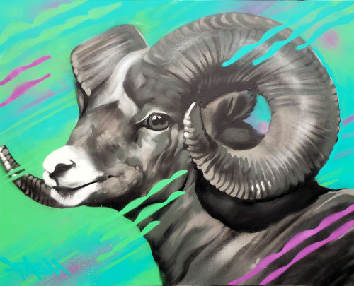 Bighorn sheep | Paintings by Fasm Creative