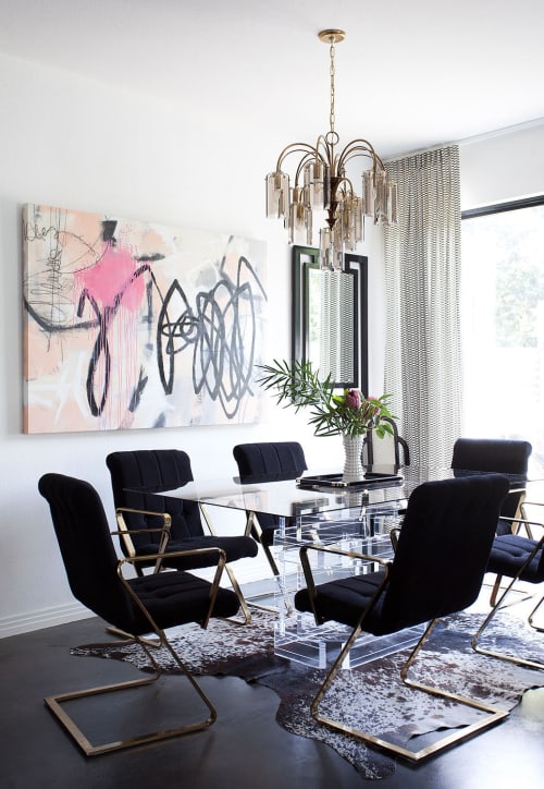 Rhapsody in Pink Minor III | Mixed Media by Elisa Gomez Art | Elizabeth Mollen's Home in Austin