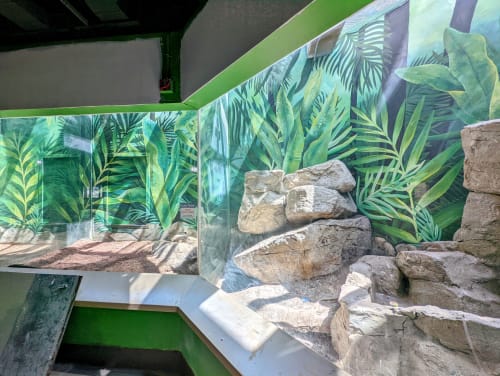 Riverbanks Zoo & Garden - Tropical Snake Habitats | Street Murals by Christine Crawford | Christine Creates | Riverbanks Zoo & Garden in Columbia