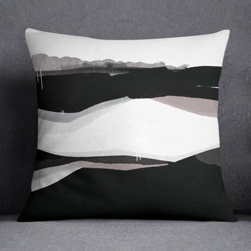Meander Square Throw Pillow | Pillows by Michael Grace & Co. | Seattle, WA in Seattle