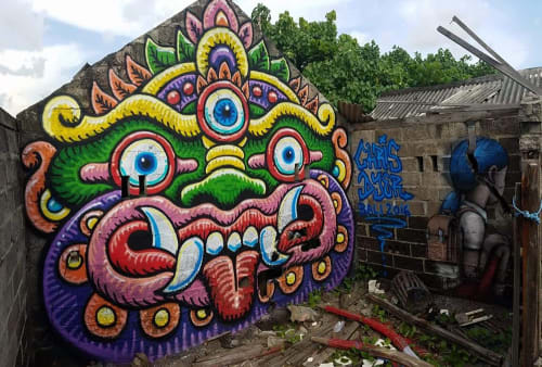 Barong in Bali | Street Murals by Chris Dyer