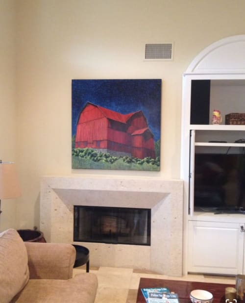 Big Red Barn | Paintings by Jennifer Cavan