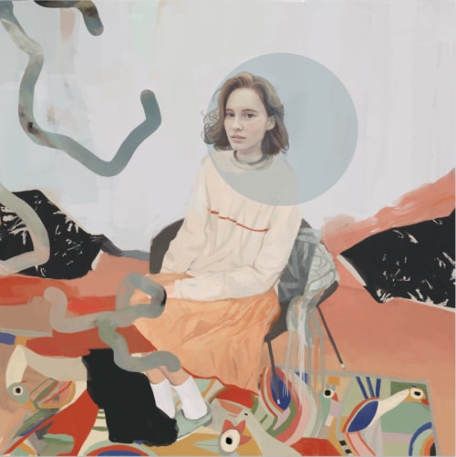 Anna and the Worms of Lapso | Oil And Acrylic Painting in Paintings by Koko Che Jota | No-lugar the art company in Sevilla