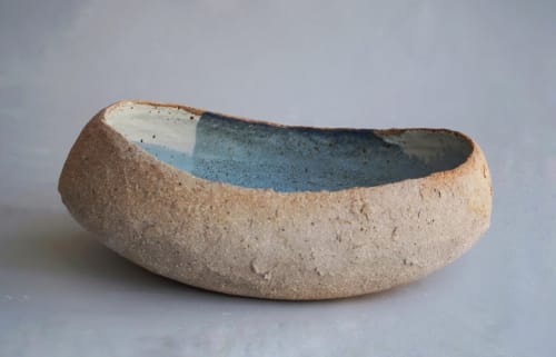 Handmade Ceramic Textured Serving Bowl | Ceramic Plates by T A R A D | ClayMake Studio in Maylands