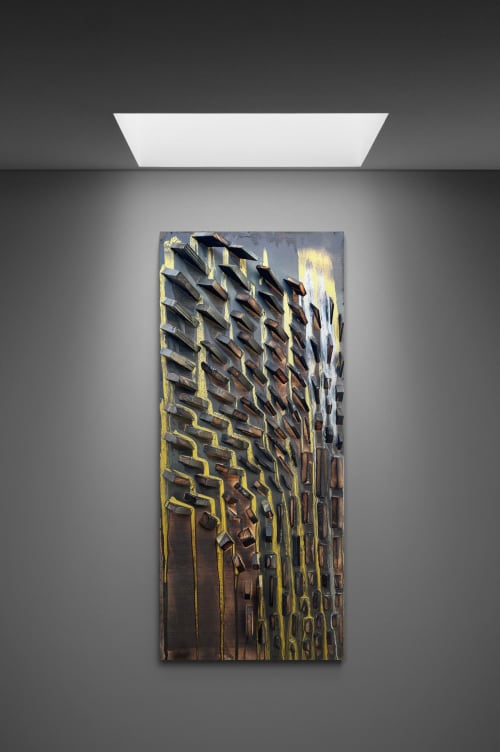 "not all that glitters is gold" (sold) | Wall Sculpture in Wall Hangings by VISCERAL HOME STUDIO