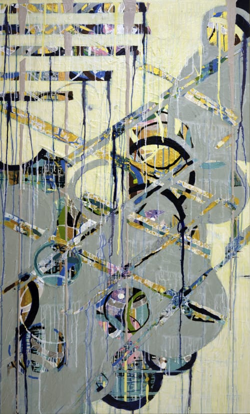 Relic | Oil And Acrylic Painting in Paintings by Kari Souders | Morgan Lewis & Bockius LLP in Princeton