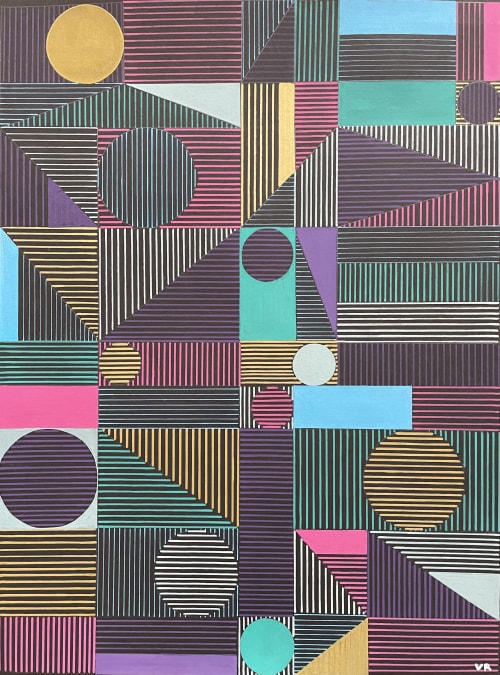 Contrast #2 | Oil And Acrylic Painting in Paintings by Veronica Romualdez