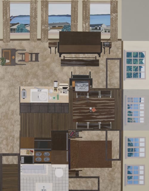 Second Wife | Oil And Acrylic Painting in Paintings by Ann Toebbe