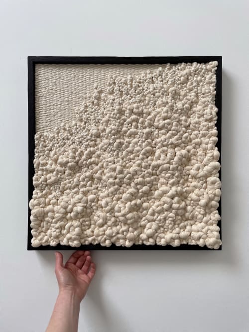 Woven wall art frame (Foam 004) | Wall Hangings by Elle Collins