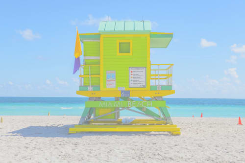 6th Street-Miami Lifeguard Chair (Pink) | Photography by Richard Silver Photo