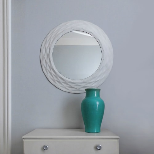‘Paper moon” mirror | Decorative Objects by STEFAN HEPNER / STUDIO