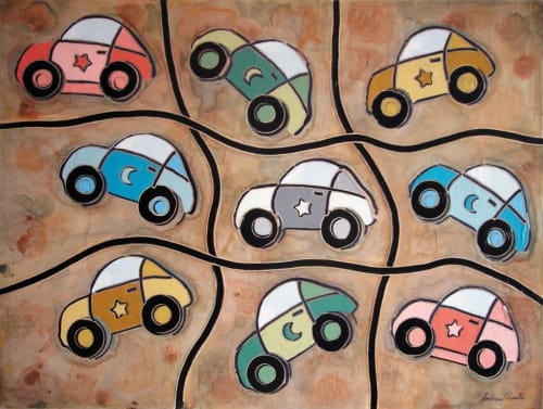 Automobili | Mixed Media in Paintings by Andrea Benetti