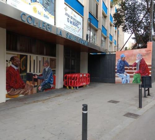 Mural | Murals by JUPITERFAB | La Salle Gràcia in Barcelona