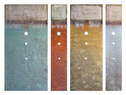Ancient Code 01-04 | Oil And Acrylic Painting in Paintings by Stacy D'Aguiar | San Diego in San Diego