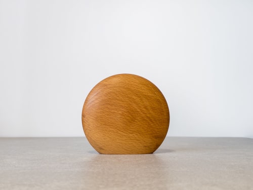 Kva Modern Wooden Vase Mini - Naturel Kayın | Vases & Vessels by Foia