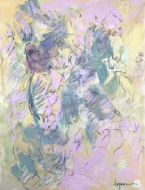 Botanical Essence: Orchid IV | Oil And Acrylic Painting in Paintings by Dorothy Fagan Fine Arts