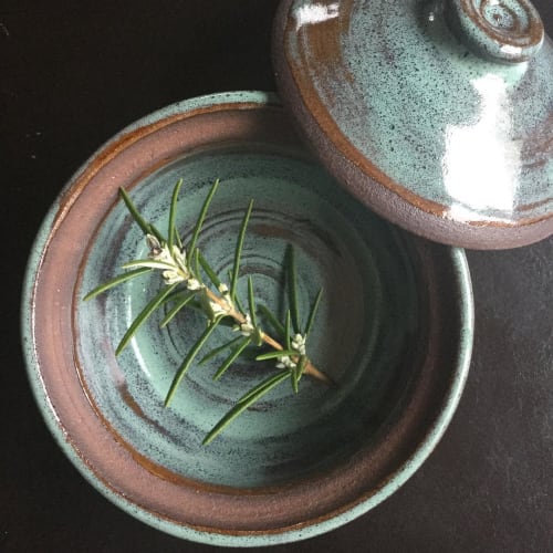 Small covered jar | Tableware by Akiko's Pottery | Akiko's Pottery in Seattle