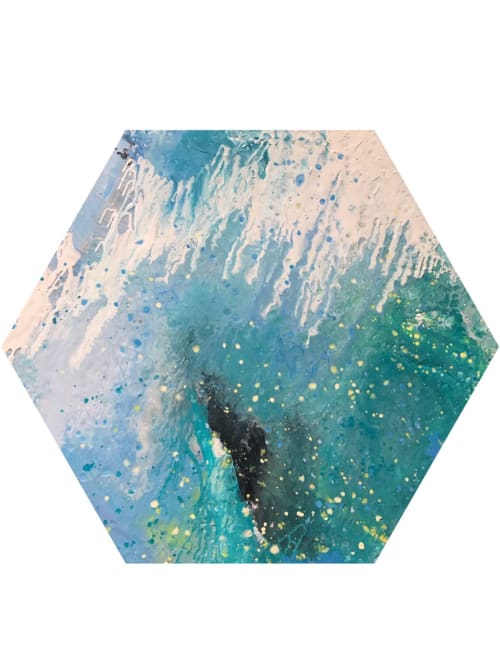 Celestial Rain and Sublime Rush | Paintings by Virginia Burke | Dr Beldholm - Body Contouring Surgeon in Lorn