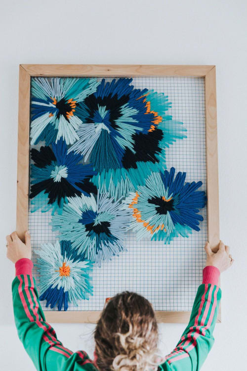 Burst | Embroidery in Wall Hangings by Corrie in Color