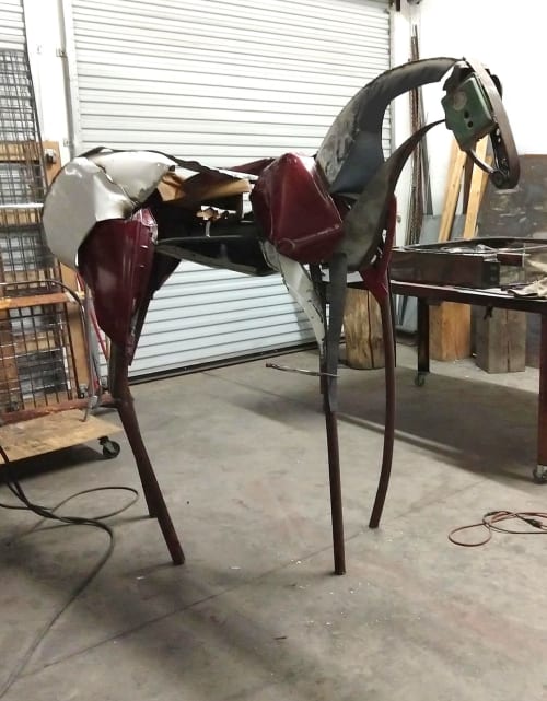 Body Parts Horse | Public Sculptures by Donald Gialanella | Florida Botanical Gardens in Largo