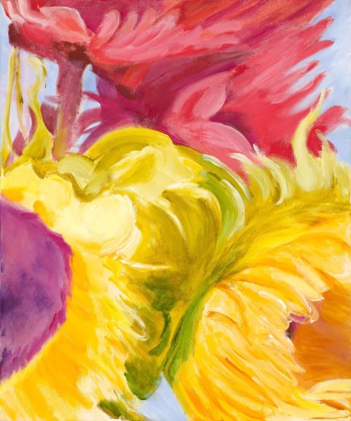 Sunshine in a Petal | Paintings by Shirley Bavonese | Sweetwaters Coffee & Tea Washington St. in Ann Arbor