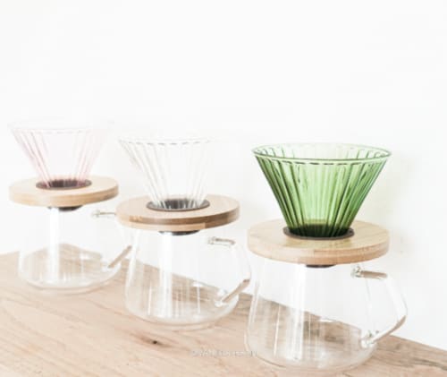 Glass Pour Over Set Drip Brewer Coffee Maker