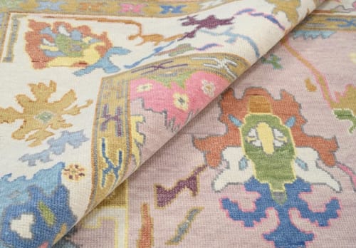 Valentina- Oushak rug | Decorative Objects by Shaheran Ansari