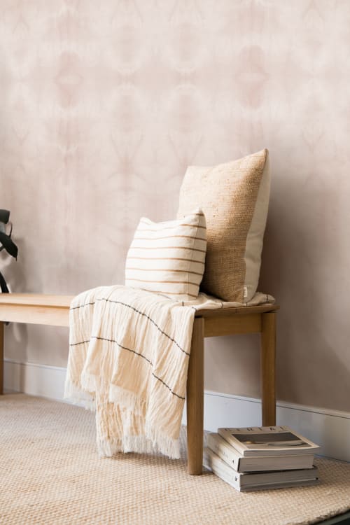 Lilac Wallpaper in Blush | Wall Treatments by Eso Studio Wallpaper & Textiles