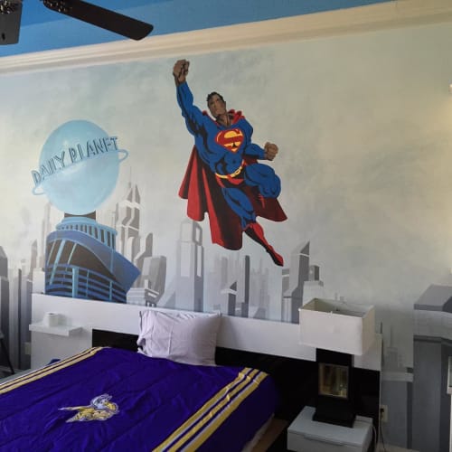 Superman Mural | Murals by Sam Sartorius