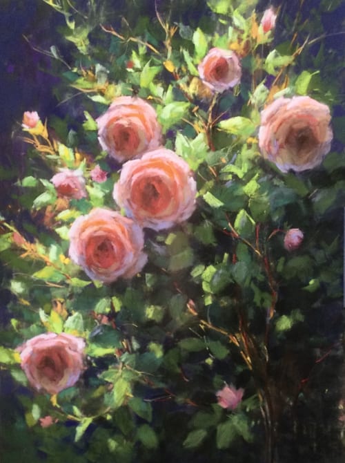 My roses | Oil And Acrylic Painting in Paintings by Julia Lesnichy Art