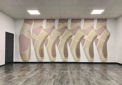 Ballet Shoes | Murals by Seca One | Joanne Wilson Ballet & Dance School in Poulton Industrial Estate