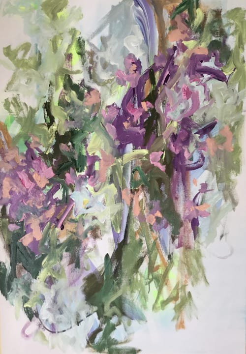 Floral 08.09.21 | Oil And Acrylic Painting in Paintings by Viktoria Ganhao