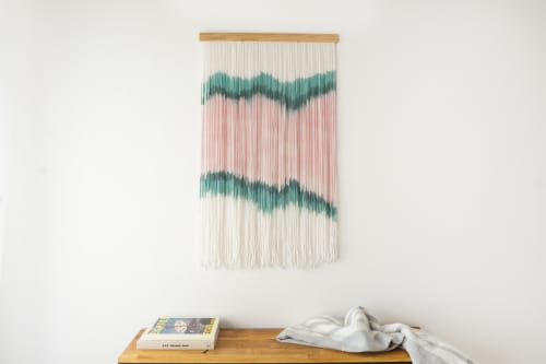 Hand dyed wall hanging | Wall Hangings by WOOL + ROPE