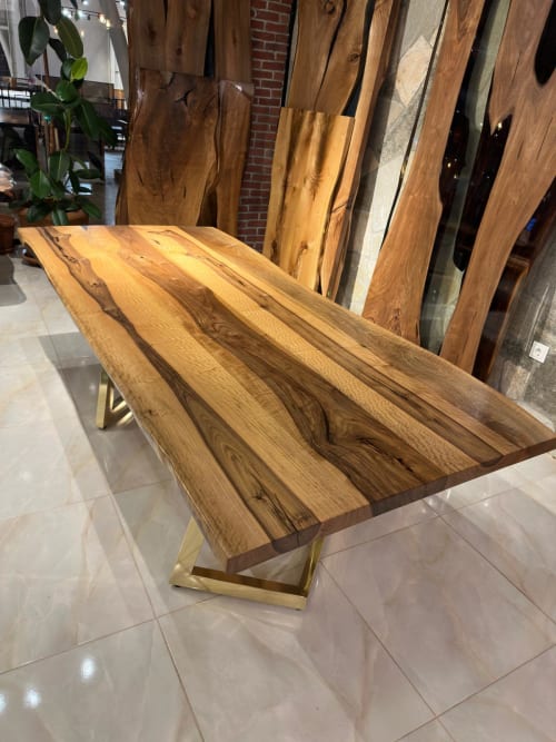 Custom Solid Walnut Dining Table - In Stock | Tables by Gül Natural Furniture