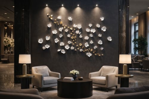 River of Life – Flower Wall Installation | Wall Sculpture in Wall Hangings by Leramic