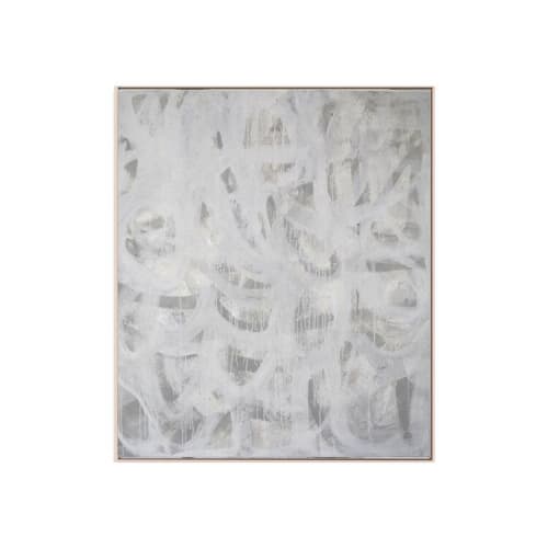 Etnografica Bianco A | Oil And Acrylic Painting in Paintings by Kim Fonder