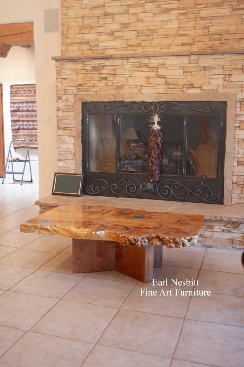 Burl Coffee Table | Tables by Earl Nesbitt Fine Furniture LLC