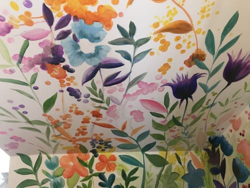 Spring Flowers Mural | Murals by Murals By Marg