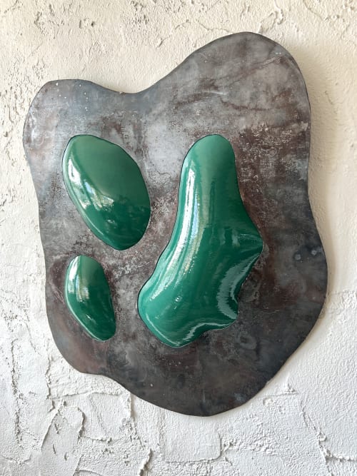 green steel | Wall Sculpture in Wall Hangings by Kelly Witmer