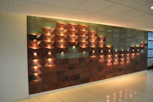 Lum | Lighting by Qstudio Copper Design | Santiago International Airport in Pudahuel