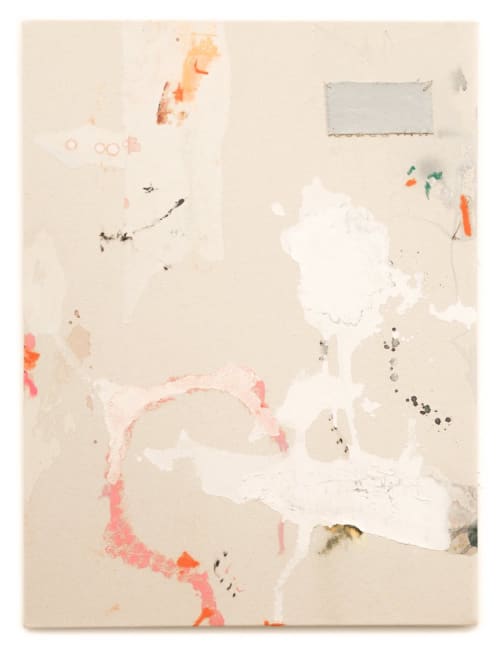 "Mending V" - Abstract - Framed