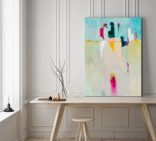 Awakenings #1 abstract painting by Sarina Diakos | Paintings by Sarina Diakos Art | Chubb Insurance Australia Limited in Sydney