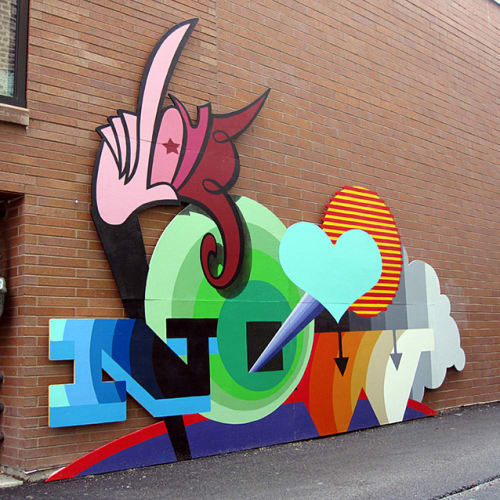 Love Now | Street Murals by Chris Silva | 1611 North Damen Avenue, Chicago, IL in Chicago