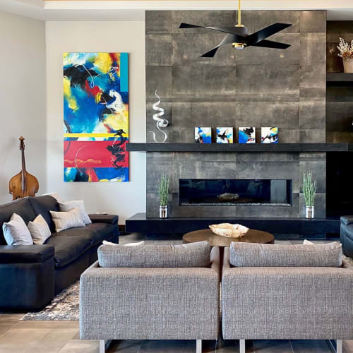 Rhythmic Structure of Our Dreams - large abstract art | Oil And Acrylic Painting in Paintings by Lynette Melnyk